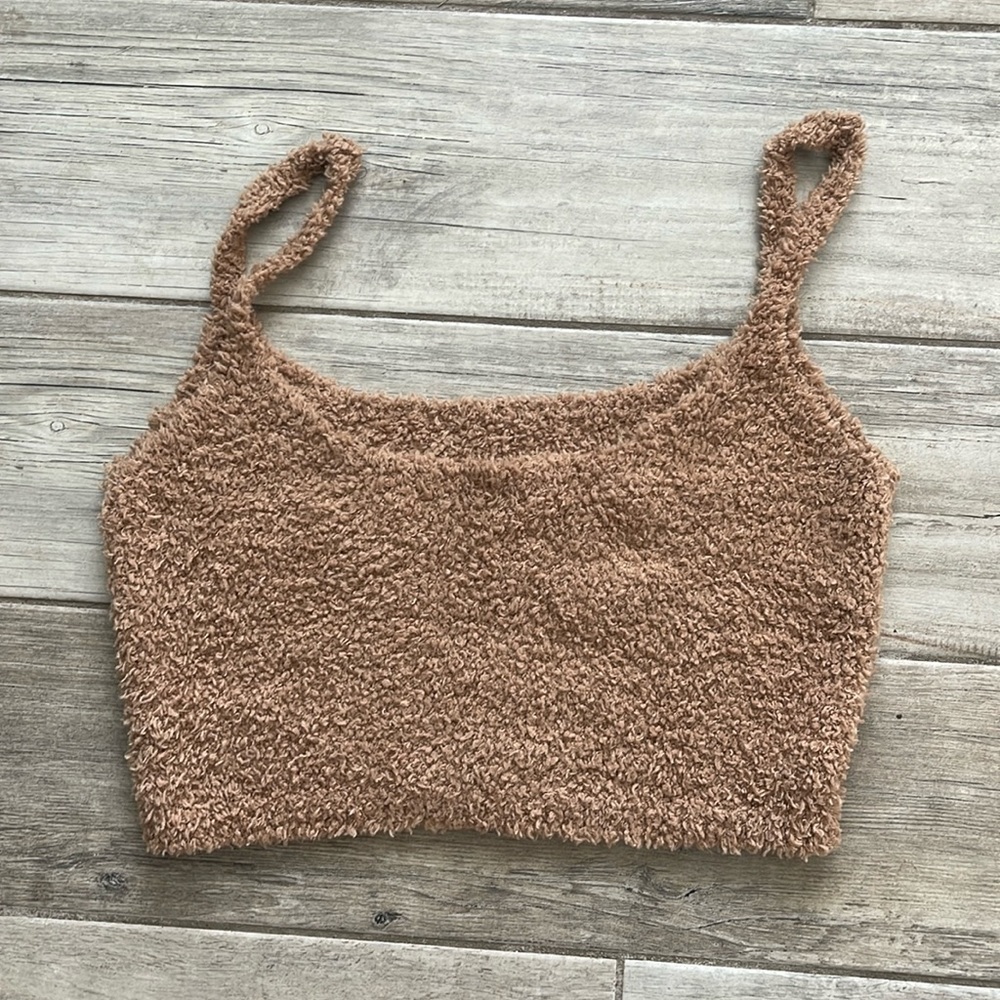 Skims Cozy Knit Tank Crop- Size L/XL